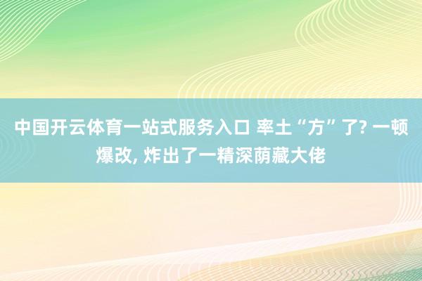 中国开云体育一站式服务入口 率土“方”了? 一顿爆改, 炸出了一精深荫藏大佬